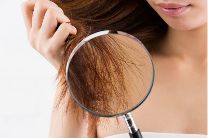 brittle hair breakage
