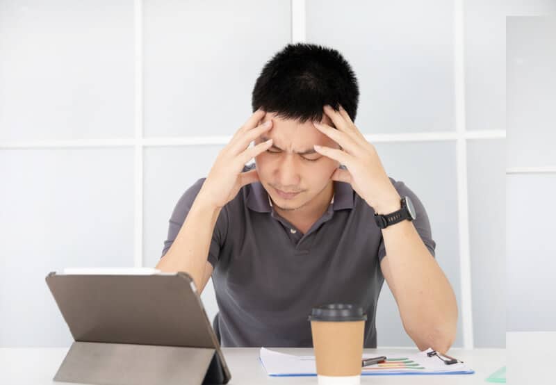 excess stress leading to hair loss