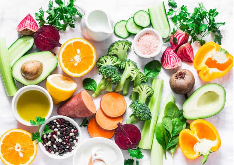 hair essential vitamins in fruits and vegetables
